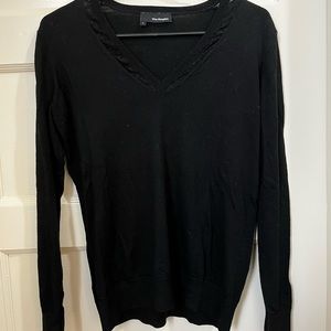 Black top with laces in front from The Kooples in size L.